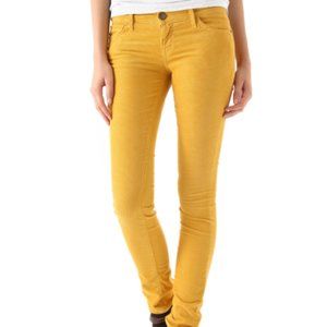 Current Elliott corduroy colored jeans skinny size 25 X 28.5" inseam
